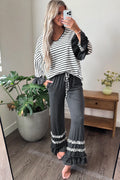 Grey-White Stripe Set