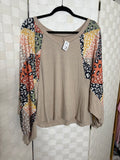 Tan-Leopard Top