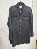 Black Soft-Denim Dress
