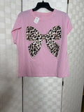 Pink- Leopard Tee