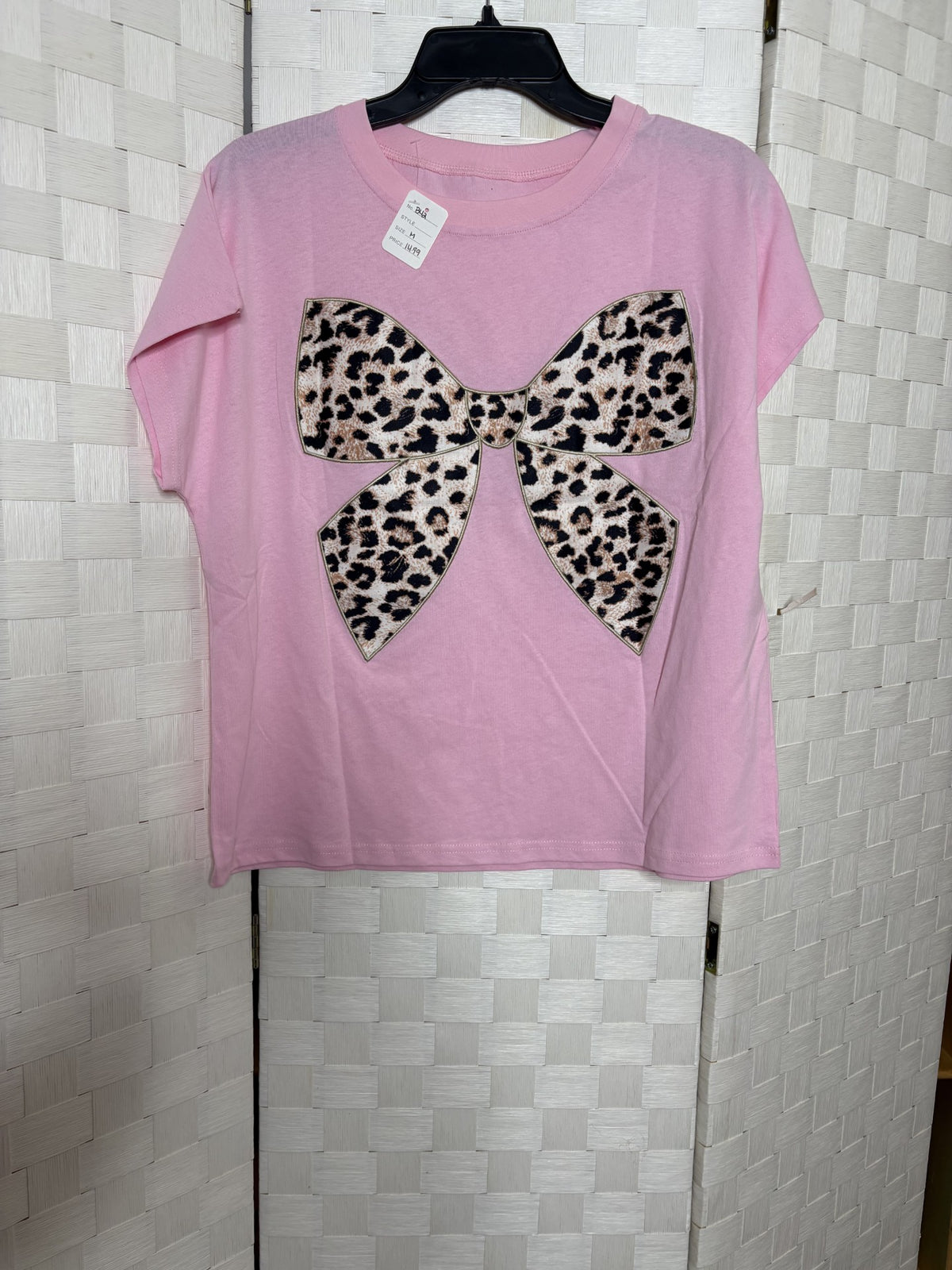 Pink- Leopard Tee
