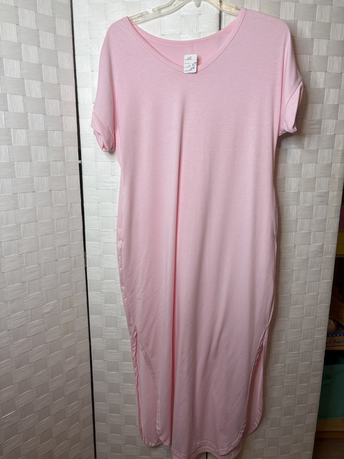Baby Pink Maxi Dress
