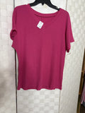 Pink V-Neck Top