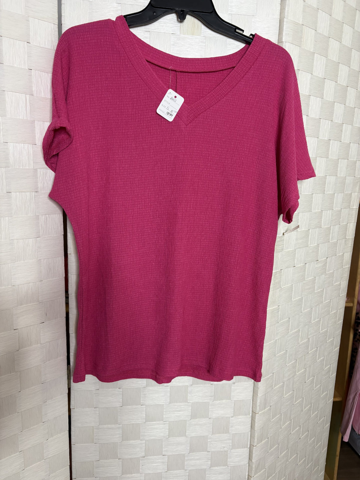 Pink V-Neck Top