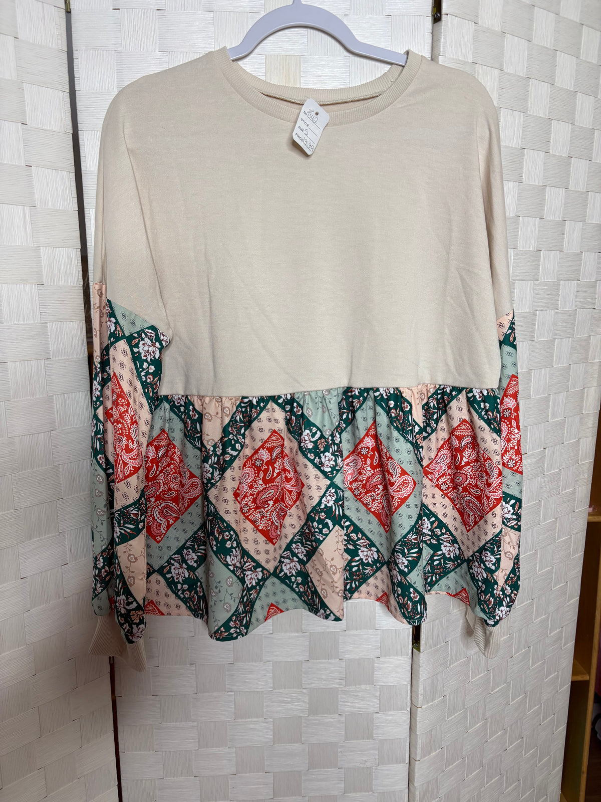 Cream Tunic Top